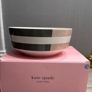 Kate Spade Striped serving bowl